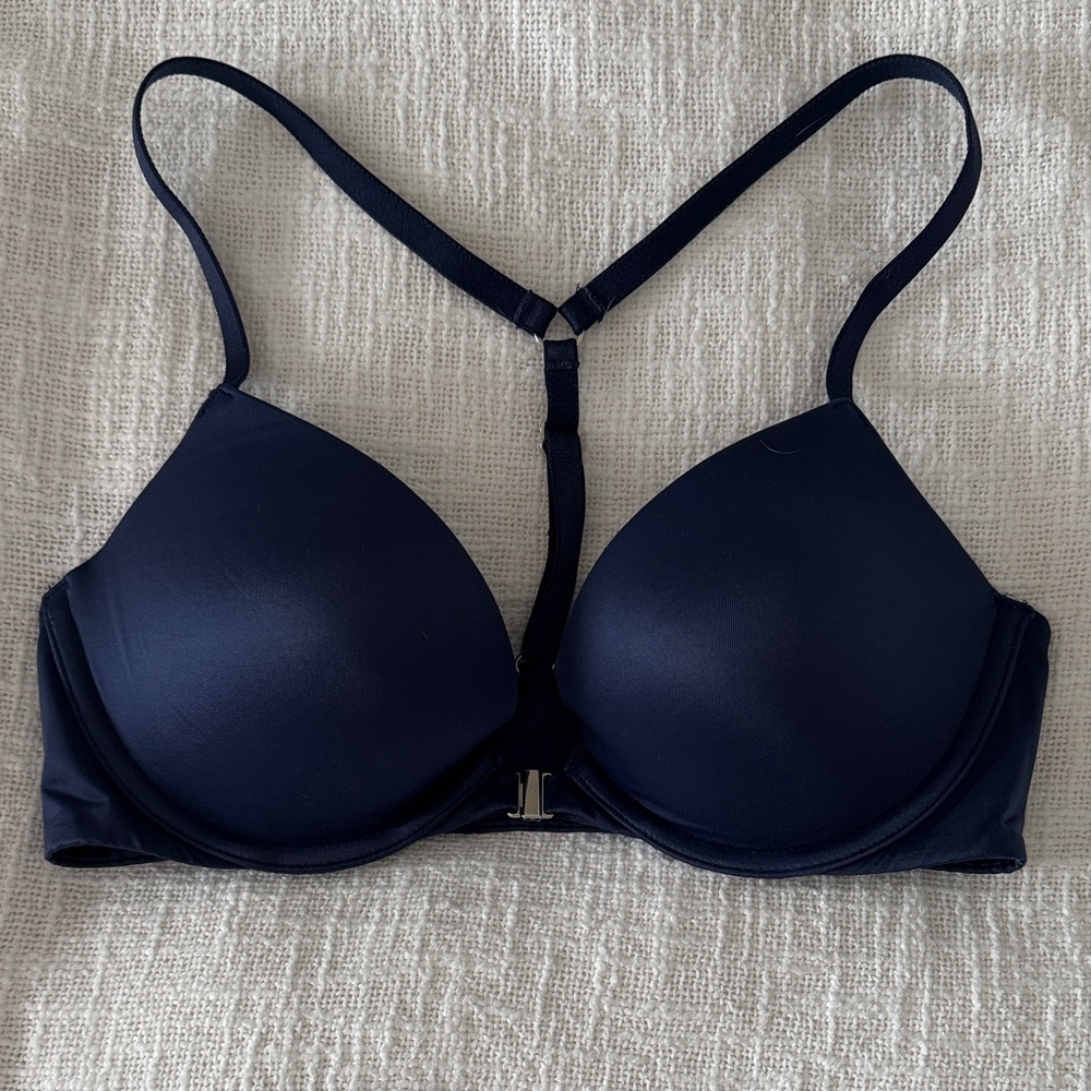 Elegant Navy Blue Women's Bra